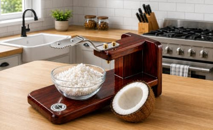 Image 7 of Bharatroots Premium Wooden Coconut Scraper Chirava 1100 Gram