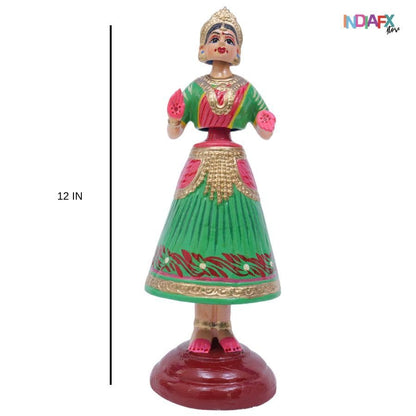 Image 9 of Kondapalli Handmade Dancing Doll | Size 12.9 Inch