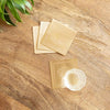 Image 1 of Default Title for the product ExclusiveLane Golden Rose Brass Coasters Set of 4