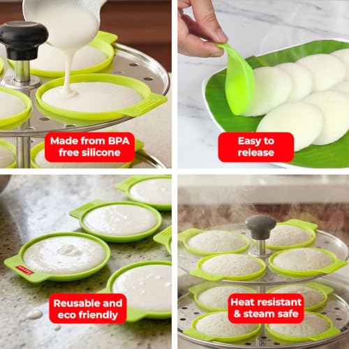 Image 5 of HAZEL Silicone Idli Maker Pack of 8