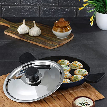 Image 3 of Vinod Aluminium Non Stick kuzhi Paniyaram Pan - 12 Cups, 22cm