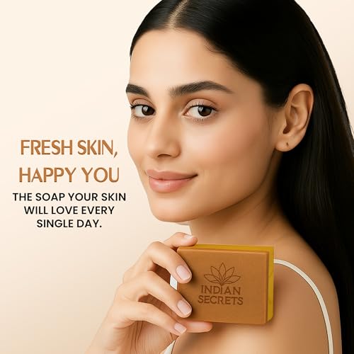 Image 6 of INDIAN SECRETS Kojic Acid & Saffron Detan Scrub Soap 110g