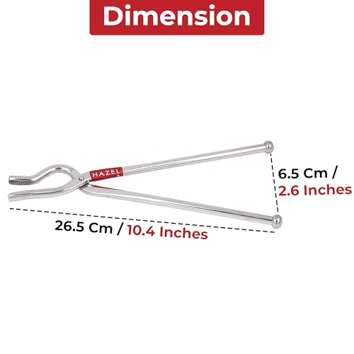 Image 9 of HAZEL Stainless Steel Pakad Tongs