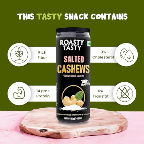 Image 4 of Roasty Tasty Whole Cashews Pack of 1 - 150g