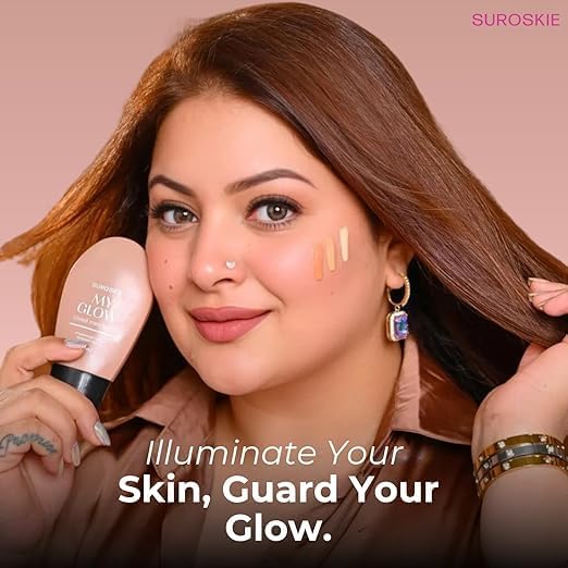 Image 6 of Suroskie My Glow Tinted Moisturizer, 60ml, Medium Shade, SPF 30, With Niacinamide and Natural Extracts