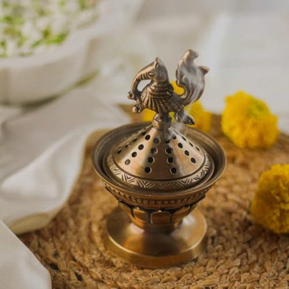 Image 1 of Default Title for the product Ritualistic Konark Brass Loban Lamp