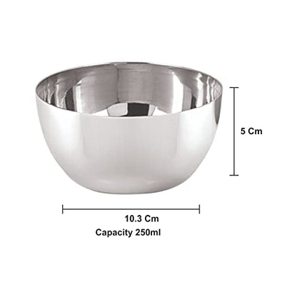 Image 2 of neelam Stainless Steel 6, 18 Gauge Lazer Etching JK Vati 250 ml