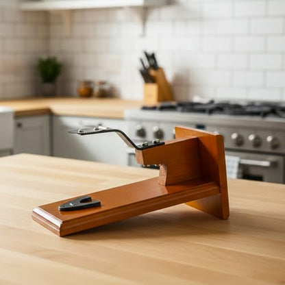 Image 3 of Buyro Traditional Polished Wooden Table-Top Manual Coconut Scraper 850 g