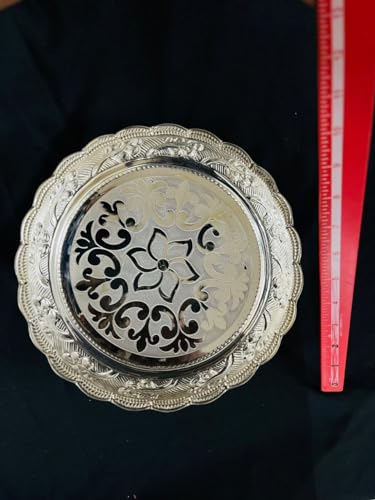 Image 5 of Dista Silvers Floral Design Plate 430g
