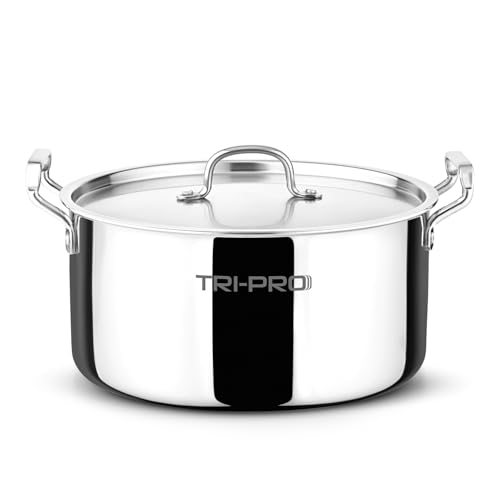 Image 1 of Default Title for the product BERGNER TriPro Triply Cook and Serve Casserole with Stainless Steel Lid, 28cm (8 litres)