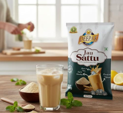Image 3 of Deepak Jau Sattu Roasted Barley Flour | Natural Energy Drink | Supports Digestion & Hydration | Traditional Indian Sattu Atta