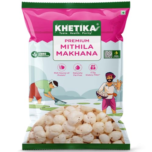 Image 4 of 250 g (Pack of 1) for the product Khetika Premium Mithila Makhana