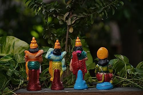 Image 7 of Breeze Handicrafts Paper Mache Golu Doll Rama Statue for Bommala Koluvu Home Decor Showpiece Navratri kolu Dolls Gift Ramar Set (7.5 inch Ramar Set)
