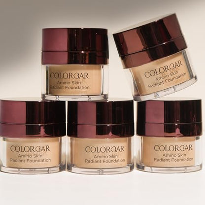 Image 6 of Colorbar Amino Skin Radiant Foundation - Liquid Foundation Makeup - Medium to Full Buildable Coverage Hydrating Foundation - 005 Sand Medium - 0.5 oz