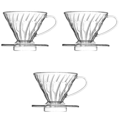 Image 3 of 3 PCS for the product Supvox V60 Coffee Dripper Heat Resistant Resin Pour-Over Coffee