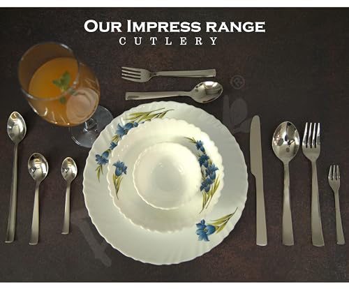 Image 6 of Parage 6 Pieces Stainless Steel Spoons Set, Dinner Spoon Length 16cm