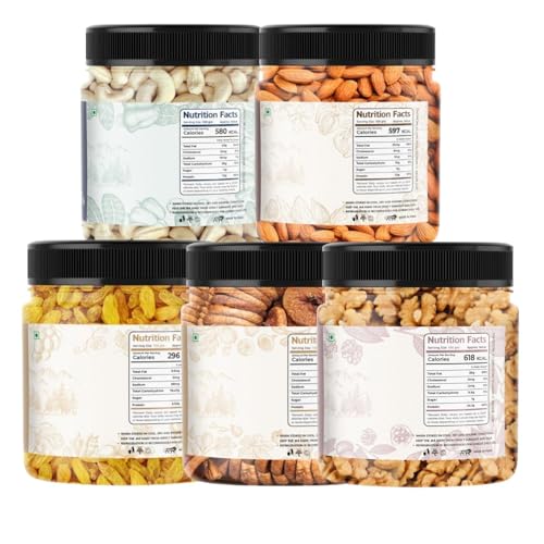 Image 2 of Lila Dry Fruits Daily Needs Combo Pack (100g x 5)- 500 Gram