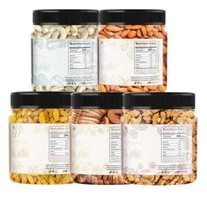 Image 2 of Lila Dry Fruits Daily Needs Combo Pack (100g x 5)- 500 Gram