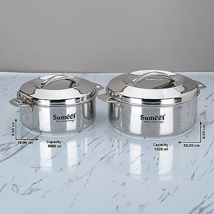 Image 11 of Sumeet Stainless Steel Casserole with Steel Lid
