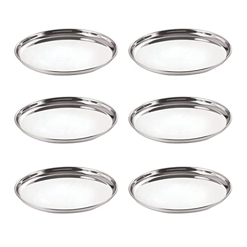 Image 2 of neelam Stainless Steel Buffet Plate 32.5 cm Set of 6