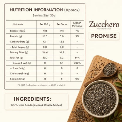 Image 2 of Zucchero Chia Seeds 1kg