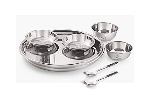 Image 3 of 8 pieces for the product neelam Stainless Steel Dinner Set