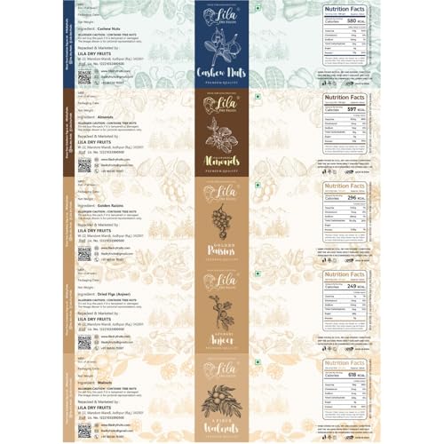 Image 3 of Lila Dry Fruits Daily Needs DryFruit Combo Pack - 500 gm (5 x 100 gm)