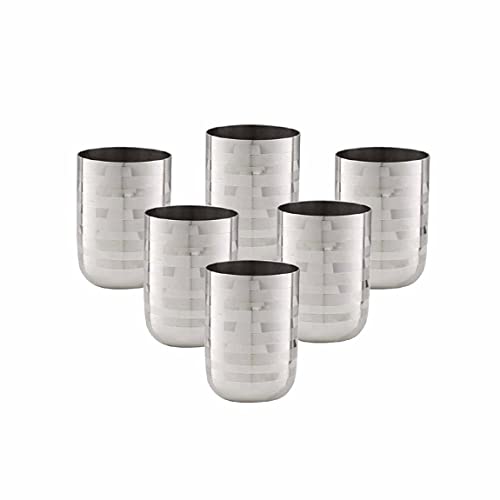 Image 1 of Default Title for the product neelam Stainless Steel Diamond Royal Glass Set of 12, 300 ml