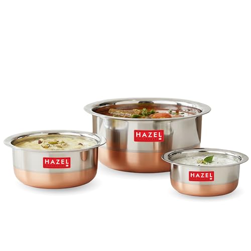 Image 3 of HAZEL Utensils Set for Kitchen | Set of 3 (350 ml, 600 ml & 830 ml)