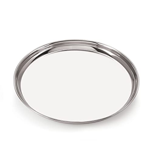 Image 3 of neelam Stainless Steel Buffet Plate 32.5 cm Set of 4