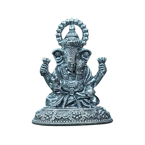 Image 1 of Default Title for the product Dista Silvers Antique Ganesh Sitting 62g