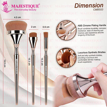 Image 2 of Majestique Blush Brush, Eyebrow And Multi-Use Professional Luminous HD Brushes