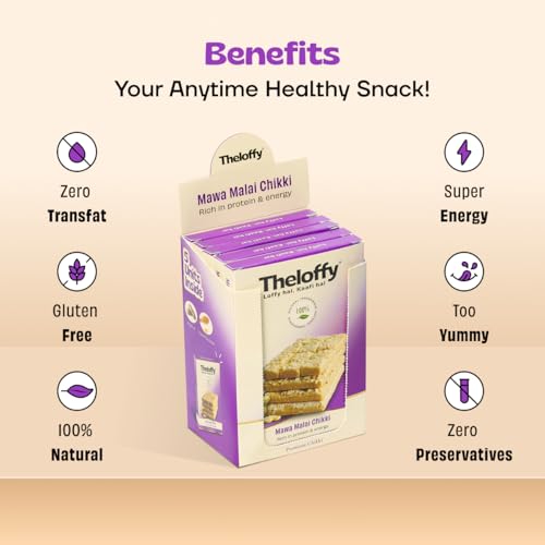 Image 4 of THELOFFY Premium Mawa Malai Chikki Pack of 5 100g