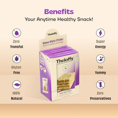 Image 4 of THELOFFY Premium Mawa Malai Chikki Pack of 5 100g