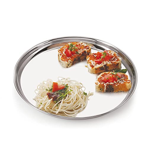 Image 5 of neelam Stainless Steel Buffet Plate 25 cm Set of 4