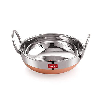 Image 1 of 1.8 Liter for the product HAZEL Stainless Steel Kadai with Copper Bottom