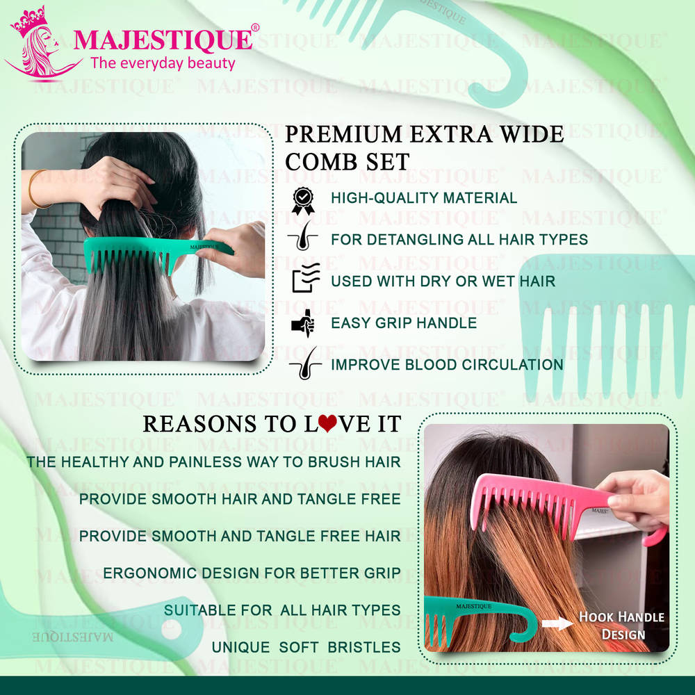 Image 4 of Majestique Premium Extra Wide Comb Set