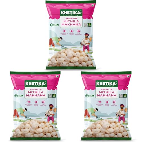 Image 8 of 200 g (Pack of 3) for the product Khetika Premium Mithila Makhana