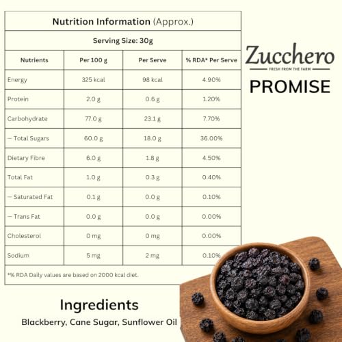 Image 2 of Zucchero Exotic Dried Blackberry 200 grams