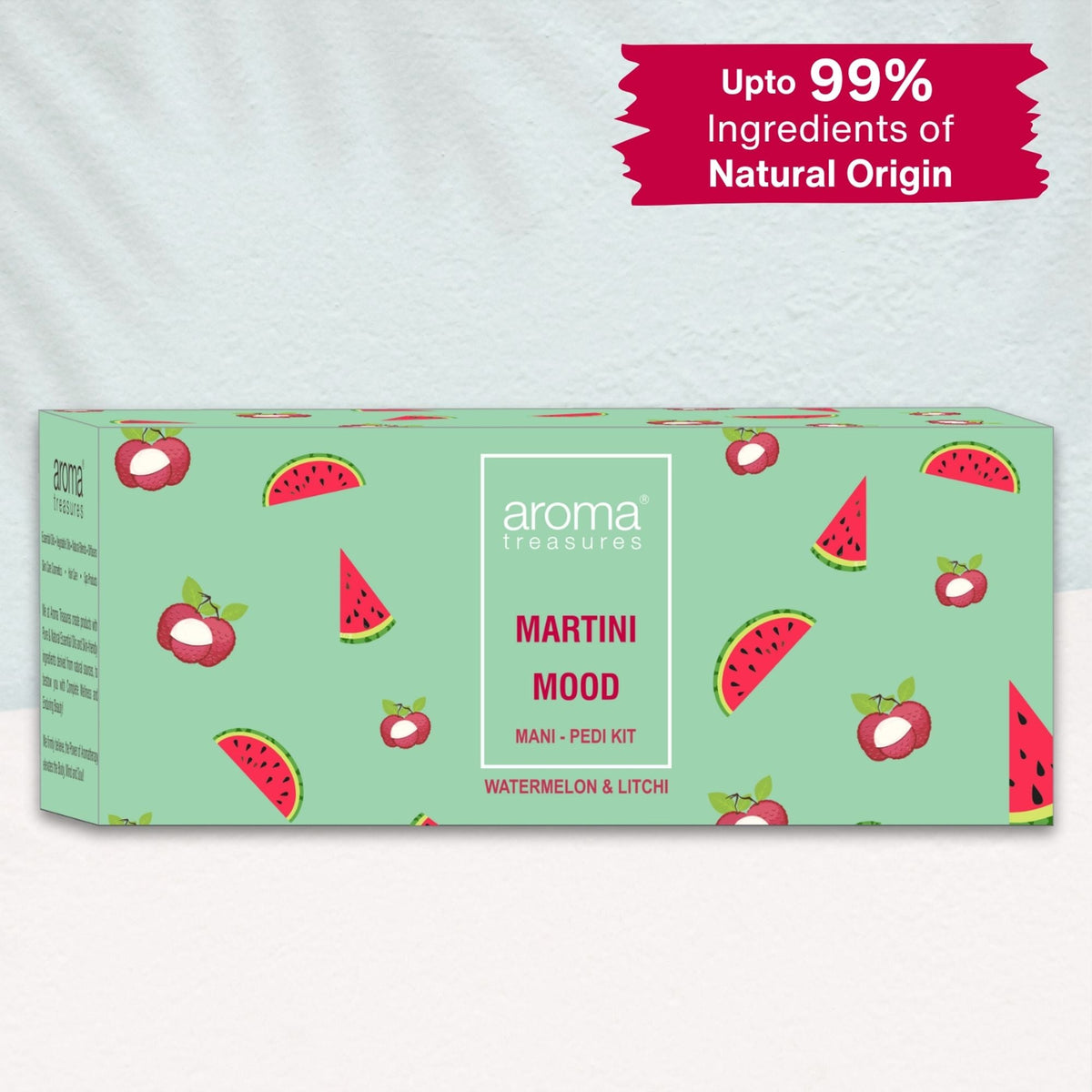 Image 2 of Aroma Treasures Martini Mood Mani-Pedi Kit With Watermelon And Litchi