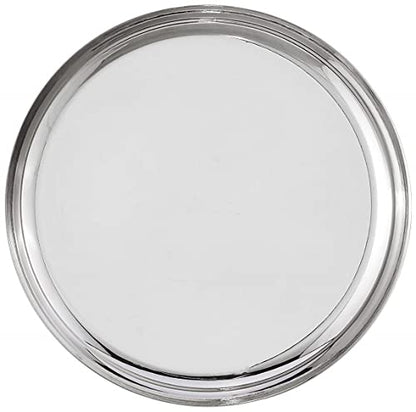 Image 6 of neelam Stainless Steel 9, 18 Gauge J.K Khumcha Thali, 20.5 cm