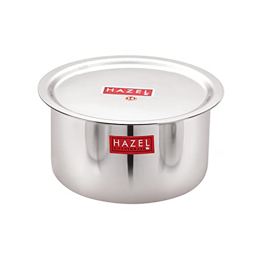 Image 3 of With Lid / 1 / 2.9 Litres for the product HAZEL Stainless Steel Patila with Lid Cooking Vessel