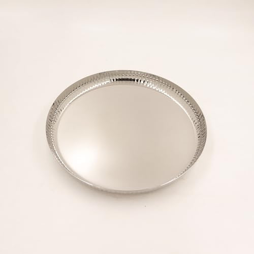 Image 9 of Spillbox Stainless Steel Hammered Tiffin Plate