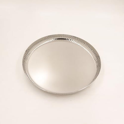 Image 9 of Spillbox Stainless Steel Hammered Tiffin Plate