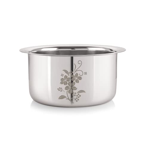 Image 1 of Default Title for the product neelam Stainless Steel 10, 22 Gauge, Induction & Gas Stove Friendly Tope 1100 ml
