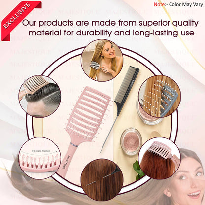Image 7 of Majestique Curved Vent Hair Brush