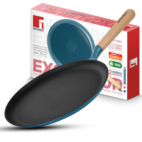 Image 4 of Blue / 30cm for the product BERGNER Excalibur Lightweight Cast Iron Dosa Tawa