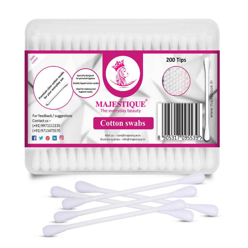 Image 1 of 1 pc for the product Majestique Cotton Swabs, 200 Tips