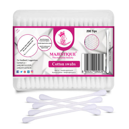 Image 1 of 1 pc for the product Majestique Cotton Swabs, 200 Tips