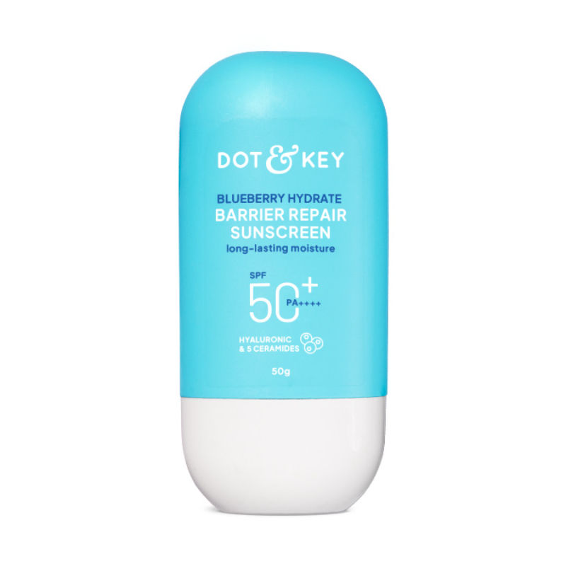 Image 1 of 50 gm / Pack of 1 for the product Dot & Key Blueberry Hydrating Barrier Repair Face Sunscreen SPF 50+,PA++++ With Hyaluronic & 5 Ceramides